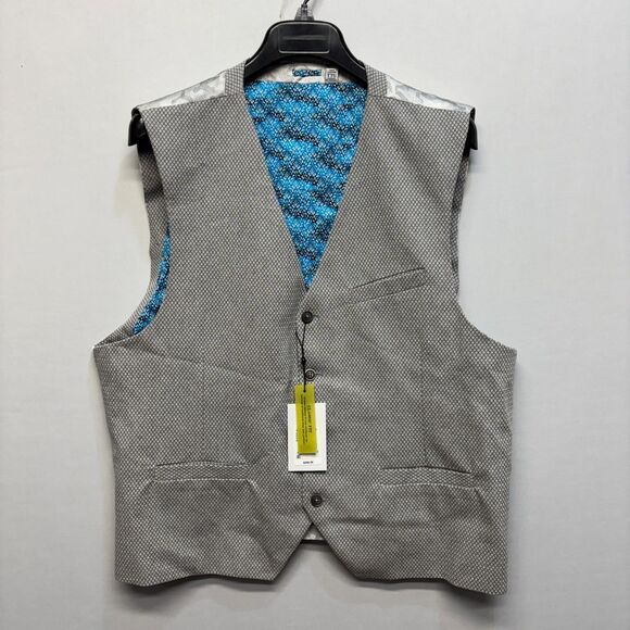 NWT Robert Graham Men Waistcoat Suit Vest Size XXL 2XL Classic Fit D083 -13